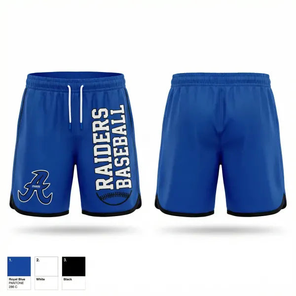 Athletic Shorts With Pockets, Anamosa Raiders 10U, Baseball, Teamtime, Team time, sublimation, custom sports apparel, team uniforms, spirit wear, spiritwear, sports uniforms, custom shirts, team store, custom team store, fundraiser sports, apparel fundraiser