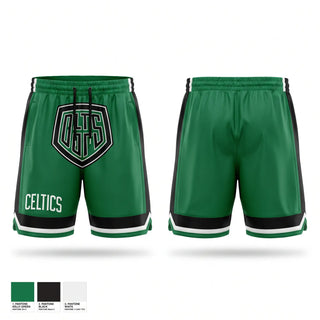 Mens Reversible Basketball Shorts, CELTICS, Men's Basketball, Teamtime, Team time, sublimation, custom sports apparel, team uniforms, spirit wear, spiritwear, sports uniforms, custom shirts, team store, custom team store, fundraiser sports, apparel fundraiser