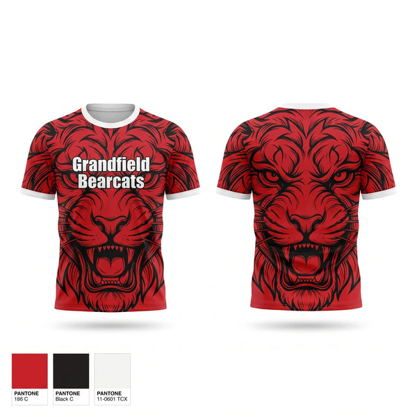 Short Sleeve Performance Shirt, Grandfield Bearcats, Men's Basketball, Teamtime, Team time, sublimation, custom sports apparel, team uniforms, spirit wear, spiritwear, sports uniforms, custom shirts, team store, custom team store, fundraiser sports, apparel fundraiser