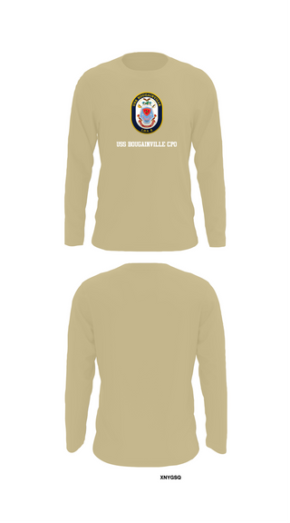 Long Sleeve Performance Shirt, USS Bougainville CPO, , Teamtime, Team time, sublimation, custom sports apparel, team uniforms, spirit wear, spiritwear, sports uniforms, custom shirts, team store, custom team store, fundraiser sports, apparel fundraiser