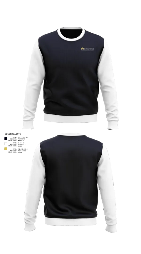Crew Neck Sweatshirt, Baldwin Business Group, , Teamtime, Team time, sublimation, custom sports apparel, team uniforms, spirit wear, spiritwear, sports uniforms, custom shirts, team store, custom team store, fundraiser sports, apparel fundraiser