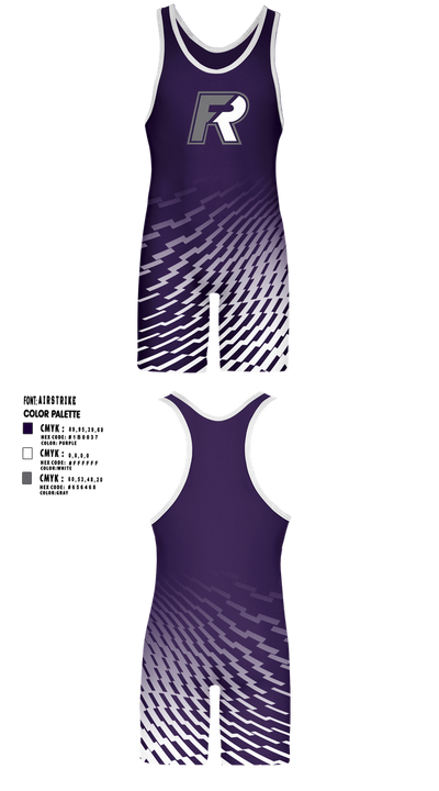 Fremont Ross Wrestling 8112665 Wrestling Singlet - 1