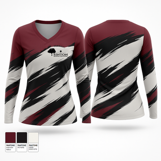 Womens Long Sleeve Vneck Shirt, team name, Golf, Teamtime, Team time, sublimation, custom sports apparel, team uniforms, spirit wear, spiritwear, sports uniforms, custom shirts, team store, custom team store, fundraiser sports, apparel fundraiser