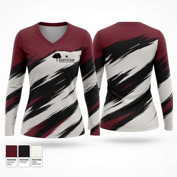 Womens Long Sleeve Vneck Shirt, team name, Golf, Teamtime, Team time, sublimation, custom sports apparel, team uniforms, spirit wear, spiritwear, sports uniforms, custom shirts, team store, custom team store, fundraiser sports, apparel fundraiser