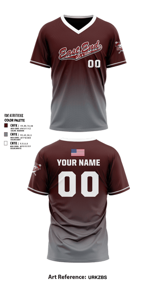 East End Mishawaka Baseball Softball Association 26327685 Short Sleeve Performance Shirt REQUIRED ALL STAR JERSEY - 5