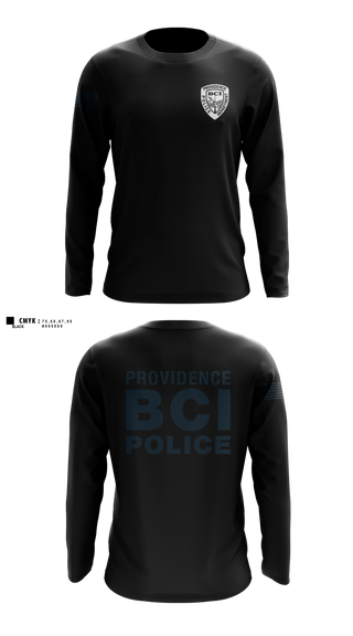 Long Sleeve Performance Shirt, Providence Police BCI, Police, Teamtime, Team time, sublimation, custom sports apparel, team uniforms, spirit wear, spiritwear, sports uniforms, custom shirts, team store, custom team store, fundraiser sports, apparel fundraiser