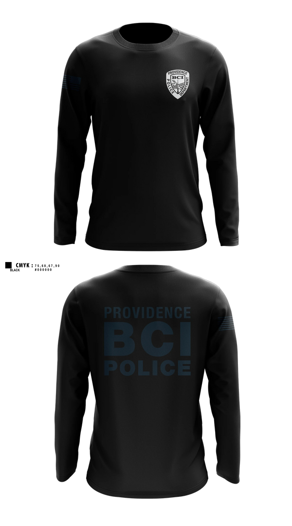 Long Sleeve Performance Shirt, Providence Police BCI, Police, Teamtime, Team time, sublimation, custom sports apparel, team uniforms, spirit wear, spiritwear, sports uniforms, custom shirts, team store, custom team store, fundraiser sports, apparel fundraiser