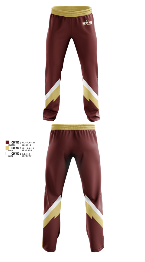 Sweatpants, Severn School Field Hockey, Field Hockey, Teamtime, Team time, sublimation, custom sports apparel, team uniforms, spirit wear, spiritwear, sports uniforms, custom shirts, team store, custom team store, fundraiser sports, apparel fundraiser