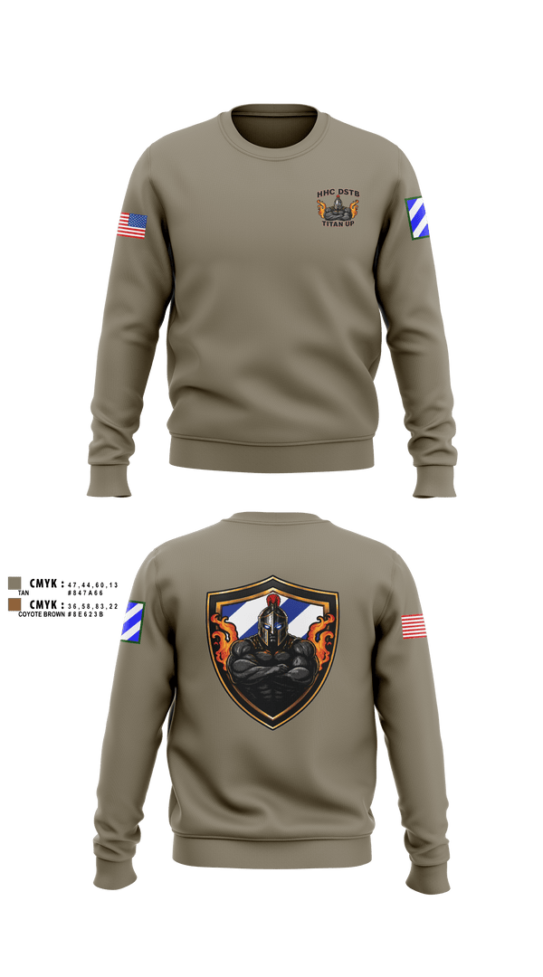 Crew Neck Sweatshirt, DSTB, 3DSB, Army, Teamtime, Team time, sublimation, custom sports apparel, team uniforms, spirit wear, spiritwear, sports uniforms, custom shirts, team store, custom team store, fundraiser sports, apparel fundraiser