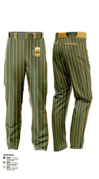 Baseball Pants, Team Wasted, Softball, Teamtime, Team time, sublimation, custom sports apparel, team uniforms, spirit wear, spiritwear, sports uniforms, custom shirts, team store, custom team store, fundraiser sports, apparel fundraiser
