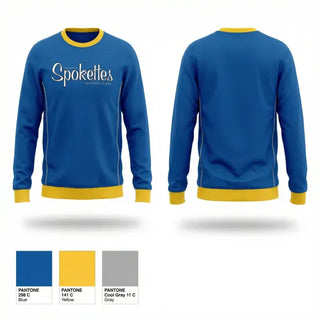 Crew Neck Sweatshirt, New Mexico Spokettes Racing Team, Spirit Store, Teamtime, Team time, sublimation, custom sports apparel, team uniforms, spirit wear, spiritwear, sports uniforms, custom shirts, team store, custom team store, fundraiser sports, apparel fundraiser