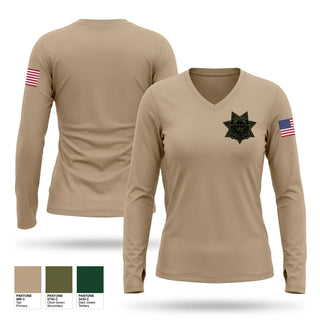 Womens Long Sleeve Vneck Shirt, S.S.U, Police, Teamtime, Team time, sublimation, custom sports apparel, team uniforms, spirit wear, spiritwear, sports uniforms, custom shirts, team store, custom team store, fundraiser sports, apparel fundraiser
