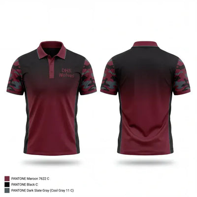 DHS Wolves 33209504 Short Sleeve Performance Polo - 1