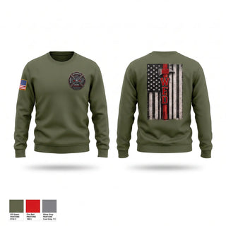Crew Neck Sweatshirt, Winner Fire Department, Fire Department, Teamtime, Team time, sublimation, custom sports apparel, team uniforms, spirit wear, spiritwear, sports uniforms, custom shirts, team store, custom team store, fundraiser sports, apparel fundraiser