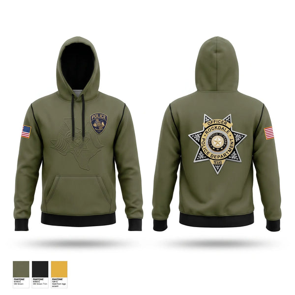 Hoodie, Rockdale Police Department, Police, Teamtime, Team time, sublimation, custom sports apparel, team uniforms, spirit wear, spiritwear, sports uniforms, custom shirts, team store, custom team store, fundraiser sports, apparel fundraiser