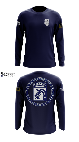 Long Sleeve Performance Shirt, Fort Bragg Law Enforcement Company, Army, Teamtime, Team time, sublimation, custom sports apparel, team uniforms, spirit wear, spiritwear, sports uniforms, custom shirts, team store, custom team store, fundraiser sports, apparel fundraiser