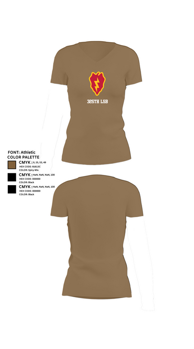 325th LSB 4209353 Women's Short Sleeve V-neck Shirt - 4