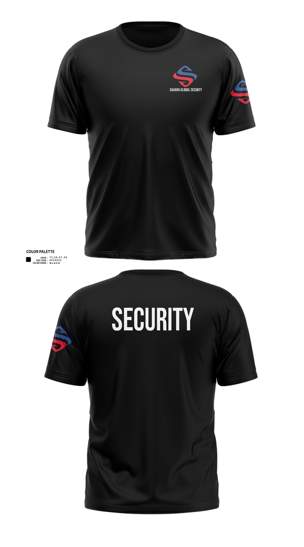 Short Sleeve Performance Shirt, Sahara Global Security, Fire Department, Teamtime, Team time, sublimation, custom sports apparel, team uniforms, spirit wear, spiritwear, sports uniforms, custom shirts, team store, custom team store, fundraiser sports, apparel fundraiser