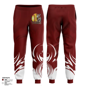 Joggers, Pensacola High Lady Tigers, Softball, Teamtime, Team time, sublimation, custom sports apparel, team uniforms, spirit wear, spiritwear, sports uniforms, custom shirts, team store, custom team store, fundraiser sports, apparel fundraiser
