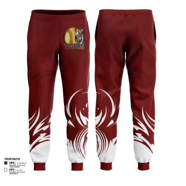 Joggers, Pensacola High Lady Tigers, Softball, Teamtime, Team time, sublimation, custom sports apparel, team uniforms, spirit wear, spiritwear, sports uniforms, custom shirts, team store, custom team store, fundraiser sports, apparel fundraiser