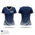 GV Tennis Seahawks 31842995 Women's Short Sleeve V-neck Shirt - 1