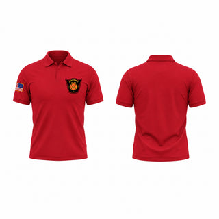 Short Sleeve Performance Polo, Port Henry Fire Department Auxiliary, Fire Department, Teamtime, Team time, sublimation, custom sports apparel, team uniforms, spirit wear, spiritwear, sports uniforms, custom shirts, team store, custom team store, fundraiser sports, apparel fundraiser