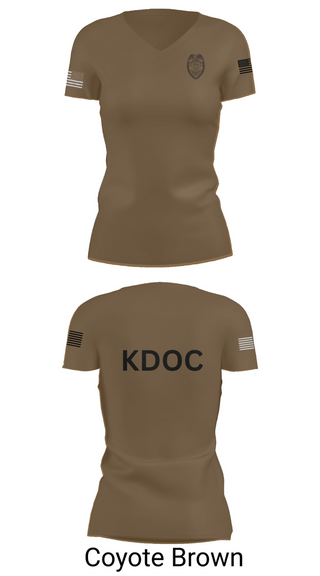 Womens Short Sleeve Vneck Shirt, KDOC, Police, Teamtime, Team time, sublimation, custom sports apparel, team uniforms, spirit wear, spiritwear, sports uniforms, custom shirts, team store, custom team store, fundraiser sports, apparel fundraiser