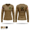 D DET, MRBN, BAMC Dragons 92139772 Women's Long Sleeve V-neck Shirt - 1