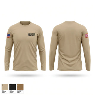 Long Sleeve Performance Shirt, Susquehanna County Sheriff, Police, Teamtime, Team time, sublimation, custom sports apparel, team uniforms, spirit wear, spiritwear, sports uniforms, custom shirts, team store, custom team store, fundraiser sports, apparel fundraiser