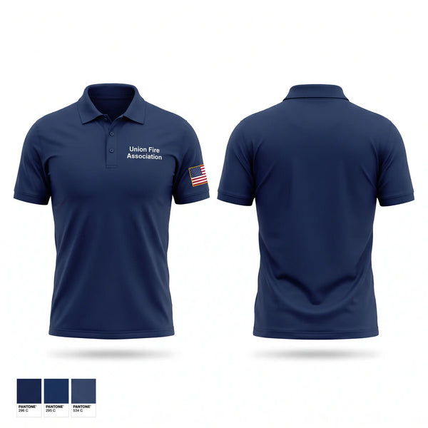Short Sleeve Performance Polo, Union Fire Association, Fire Department, Teamtime, Team time, sublimation, custom sports apparel, team uniforms, spirit wear, spiritwear, sports uniforms, custom shirts, team store, custom team store, fundraiser sports, apparel fundraiser