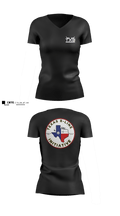 Texas 8-Line Initiative 18871454 Women's Short Sleeve V-neck Shirt - 5