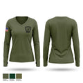 HOWARD COUNTY S.E.R.T. Women's Long Sleeve V-neck Shirt - 1