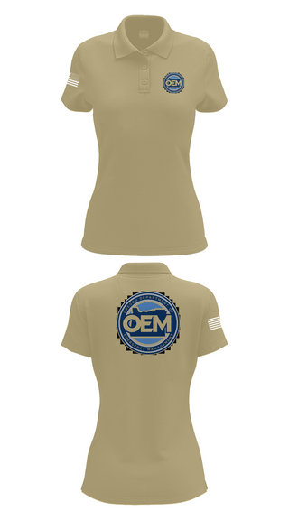Womens Short Sleeve Performance Polo, Oregon Emergency Management, Police, Teamtime, Team time, sublimation, custom sports apparel, team uniforms, spirit wear, spiritwear, sports uniforms, custom shirts, team store, custom team store, fundraiser sports, apparel fundraiser