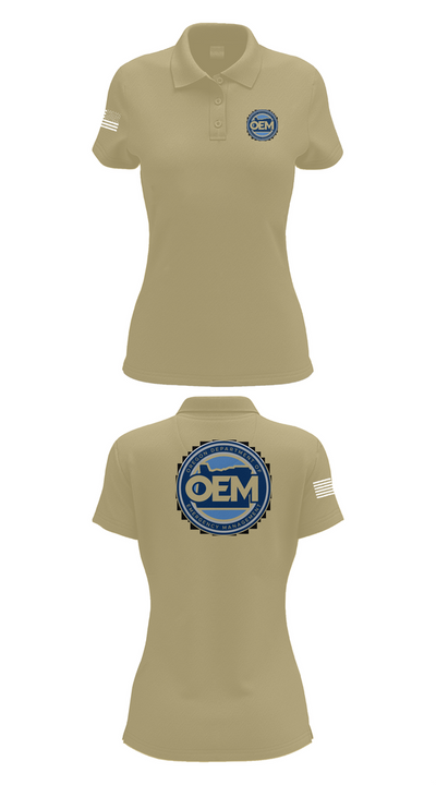 Oregon Emergency Management 48984222 Women's Short Sleeve Performance Polo  - 90