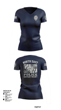 North East Police Department Women's Short Sleeve V-neck Shirt - 1