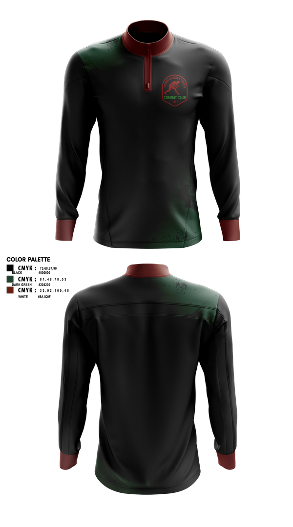 Quarter Zip Jacket, Pg Combat club, Wrestling, Teamtime, Team time, sublimation, custom sports apparel, team uniforms, spirit wear, spiritwear, sports uniforms, custom shirts, team store, custom team store, fundraiser sports, apparel fundraiser