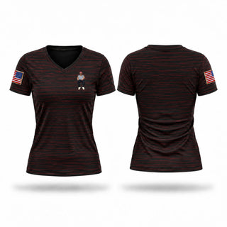 Womens Short Sleeve Vneck Shirt, Salem vol department, Fire Department, Teamtime, Team time, sublimation, custom sports apparel, team uniforms, spirit wear, spiritwear, sports uniforms, custom shirts, team store, custom team store, fundraiser sports, apparel fundraiser