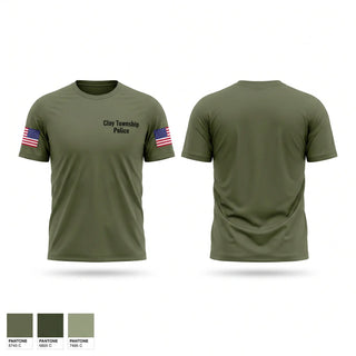 Short Sleeve Performance Shirt, Clay Township Police, Police, Teamtime, Team time, sublimation, custom sports apparel, team uniforms, spirit wear, spiritwear, sports uniforms, custom shirts, team store, custom team store, fundraiser sports, apparel fundraiser