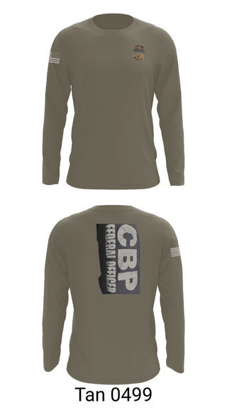Long Sleeve Performance Shirt, US Customs and Border Protection, Police, Teamtime, Team time, sublimation, custom sports apparel, team uniforms, spirit wear, spiritwear, sports uniforms, custom shirts, team store, custom team store, fundraiser sports, apparel fundraiser