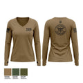 726 EMSS Women's Long Sleeve V-neck Shirt - 1