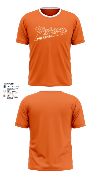 Westmont Youth Baseball 21491450 Short Sleeve Performance Shirt - 7