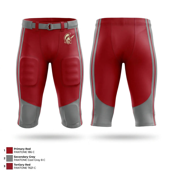 Integrated Football Pants, Warriors, , Teamtime, Team time, sublimation, custom sports apparel, team uniforms, spirit wear, spiritwear, sports uniforms, custom shirts, team store, custom team store, fundraiser sports, apparel fundraiser