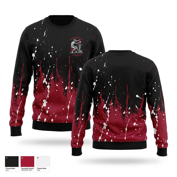 Crew Neck Sweatshirt, Crooksville Ceramics, , Teamtime, Team time, sublimation, custom sports apparel, team uniforms, spirit wear, spiritwear, sports uniforms, custom shirts, team store, custom team store, fundraiser sports, apparel fundraiser