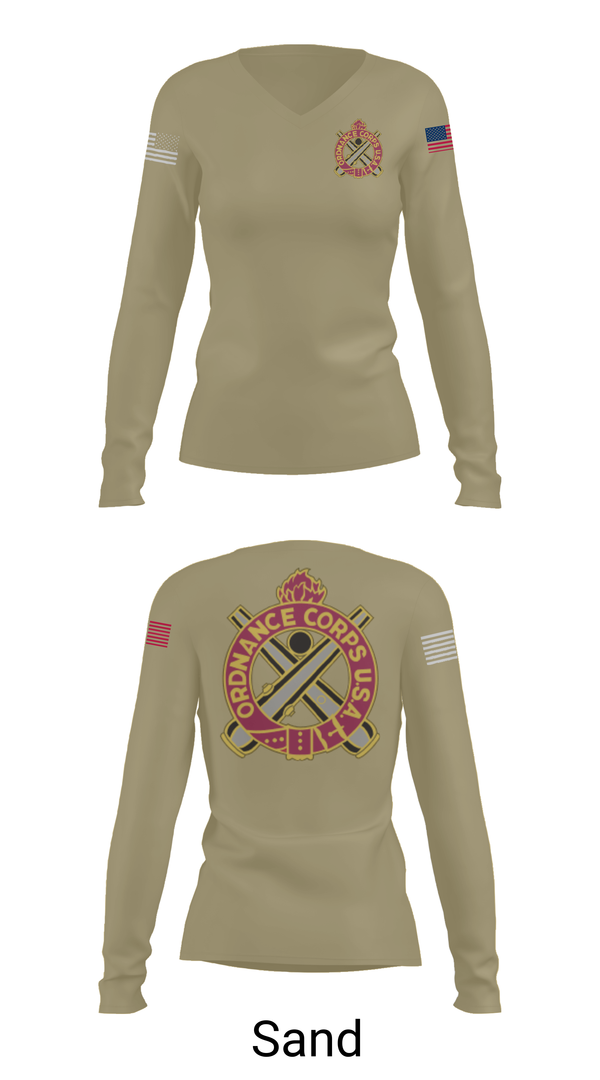 Womens Long Sleeve Vneck Shirt, H Co 1-66, , Teamtime, Team time, sublimation, custom sports apparel, team uniforms, spirit wear, spiritwear, sports uniforms, custom shirts, team store, custom team store, fundraiser sports, apparel fundraiser