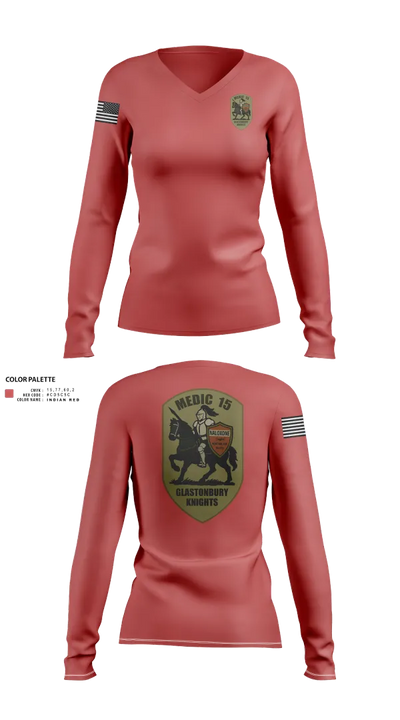 Engine 15 4145727 Women's Long Sleeve V-neck Shirt - 21