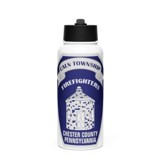Caln Township Stainless Steel Water Bottle with a Straw Lid