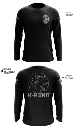 Long Sleeve Performance Shirt, Farmersville PD, Police, Teamtime, Team time, sublimation, custom sports apparel, team uniforms, spirit wear, spiritwear, sports uniforms, custom shirts, team store, custom team store, fundraiser sports, apparel fundraiser