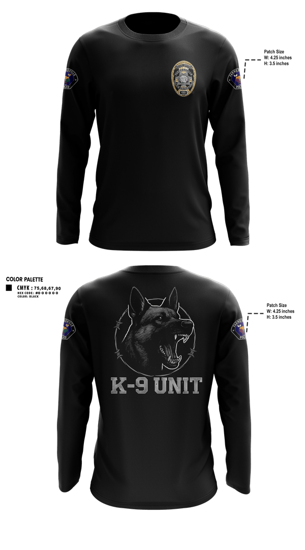 Long Sleeve Performance Shirt, Farmersville PD, Police, Teamtime, Team time, sublimation, custom sports apparel, team uniforms, spirit wear, spiritwear, sports uniforms, custom shirts, team store, custom team store, fundraiser sports, apparel fundraiser