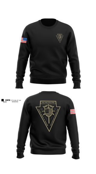 Crew Neck Sweatshirt, FDC Philadelphia DCT, Police, Teamtime, Team time, sublimation, custom sports apparel, team uniforms, spirit wear, spiritwear, sports uniforms, custom shirts, team store, custom team store, fundraiser sports, apparel fundraiser