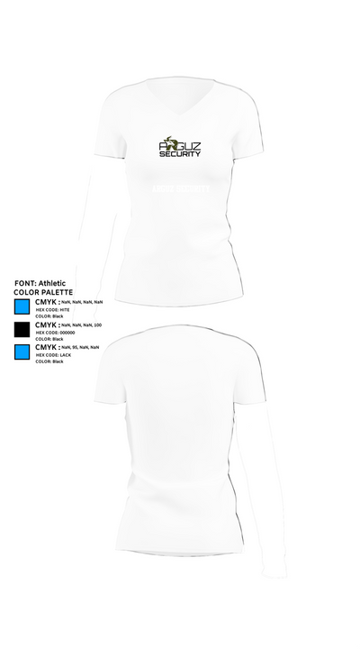 Arguz Security 52247848 Women's Short Sleeve V-neck Shirt - 18